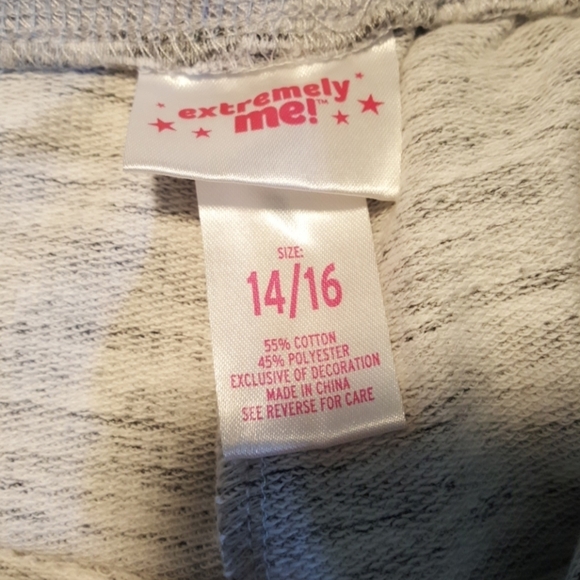 Girls extremely me grey jogger with purple stripe - Picture 4 of 7